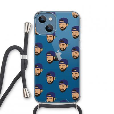 Drake Away: iPhone 13 mini Transparant Hoesje met koord