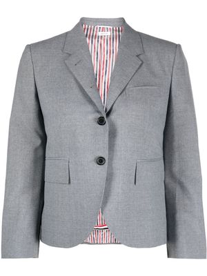 Thom Browne blazer à coupe crop - Gris