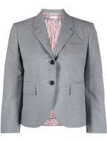 Thom Browne blazer à coupe crop - Gris
