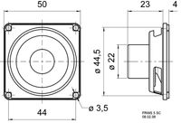 Visaton FRWS 5 SC - 8 Ohm 2 inch 5 cm Breedband-luidspreker 4 W 8 Ω Zwart Magnetisch afgeschermd - thumbnail