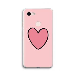 Hartje: Google Pixel 3 XL Transparant Hoesje