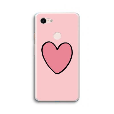 Hartje: Google Pixel 3 XL Transparant Hoesje