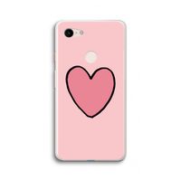 Hartje: Google Pixel 3 XL Transparant Hoesje Hartje: Google Pixel 3 XL Transparant Hoesje