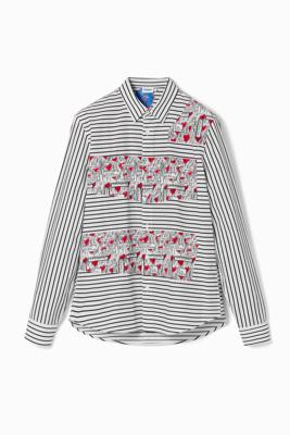 Gestreept overhemd met liefde - WHITE - L