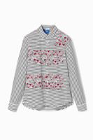 Gestreept overhemd met liefde - WHITE - L