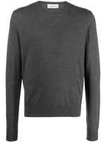 Lanvin pull en laine mérinos à col rond - Gris