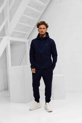Under Armour Unstoppable Fleece Trainingspak Heren Donkerblauw - Maat S - Kleur: Donkerblauw | Soccerfanshop
