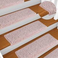 Trapmatten 15 st 65x21x4 cm wit en roze