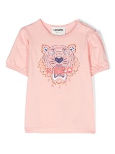 Kenzo Kids t-shirt à motif tête de tigre - Rose