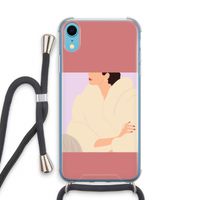 Cosy: iPhone XR Transparant Hoesje met koord