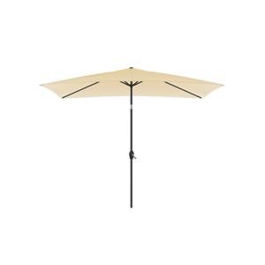 Opvouwbare parasol met zwengel en zonder standaard, beige