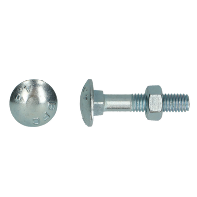 pgb-Europe PGB-FASTENERS | Houtbout 4.8 DIN 603/555 M 10x130 Zn | 25 st 603001010001304