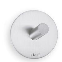 Zack Peco handdoekhaak 4.5x4.5cm rond zelfklevend Mat Geborsteld RVS set van 2 40306