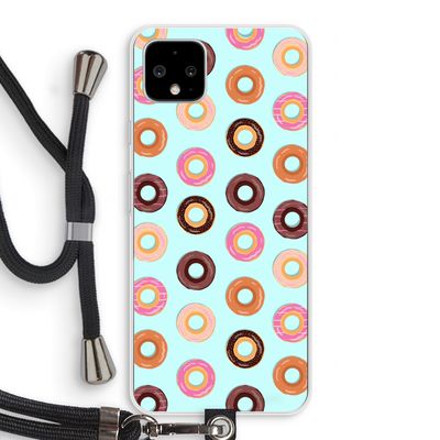 Donuts: Pixel 4 XL Transparant Hoesje met koord