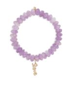 Sydney Evan bracelet en or 14ct serti d'améthyste et cristaux - Violet - thumbnail