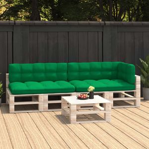 Bankussens pallet 5 st groen