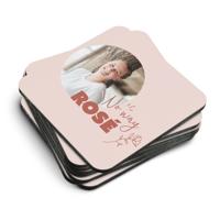 Vierkante onderzetters bedrukken - 8 stuks