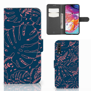 Samsung Galaxy A70 Hoesje Palm Leaves