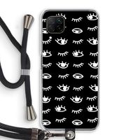 Eye pattern #3: Huawei P40 Lite Transparant Hoesje met koord
