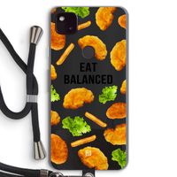 Eat Balanced: Pixel 4a 5G Transparant Hoesje met koord