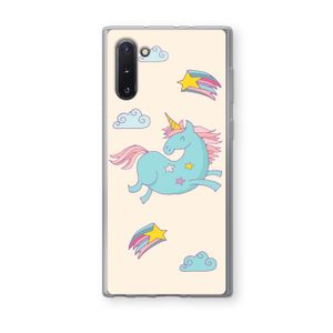 Vliegende eenhoorn: Samsung Galaxy Note 10 Transparant Hoesje