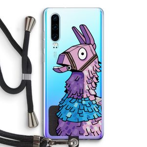 Lama: Huawei P30 Transparant Hoesje met koord