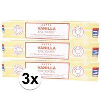 3x Nag Champa wierook Vanilla 15 gram