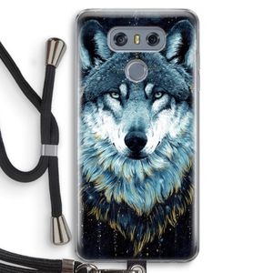 Darkness Wolf: LG G6 Transparant Hoesje met koord