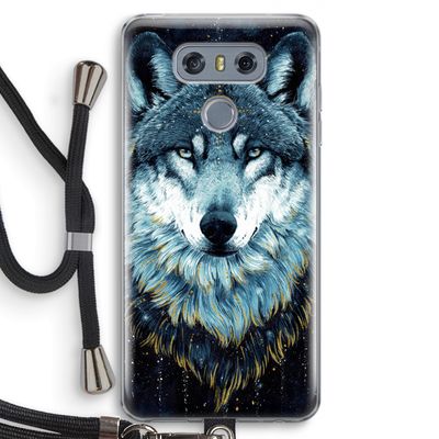 Darkness Wolf: LG G6 Transparant Hoesje met koord