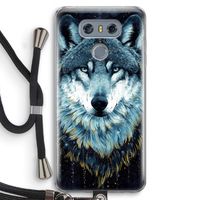 Darkness Wolf: LG G6 Transparant Hoesje met koord