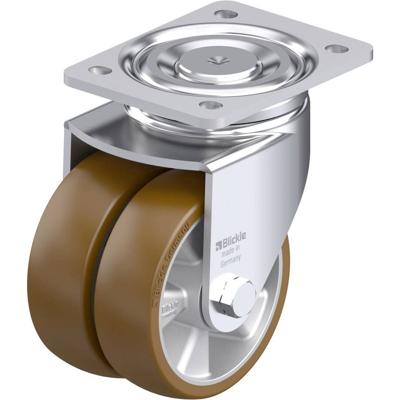 Blickle LHD-ALB 125K Plaatstalen dubbel zwenkwiel Wieldiameter: 125 mm Draagvermogen (max.): 900 kg 1 stuk(s)