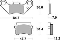 TRW remblokken "mcb 807 brake pad mcb 807 organic standard