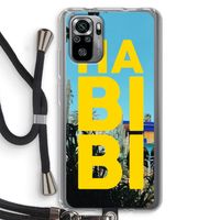 Habibi Majorelle : Xiaomi Redmi Note 10S Transparant Hoesje met koord