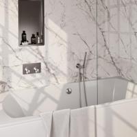 Brauer Brushed Edition Thermostatische Inbouw Badkraan Drukknoppen - Badvulcombinatie - Staaf - Doucheslang - Wandaansluitbocht - Handdouche - Rvs Geborsteld Pvd