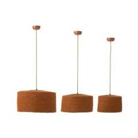 J-Line hanglamp Moonj - gras - roest - 3 stuks