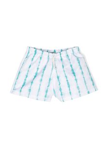 Andorine short de bain à imprimé tie-dye - Blanc