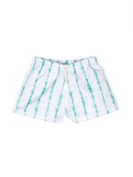 Andorine short de bain à imprimé tie-dye - Blanc