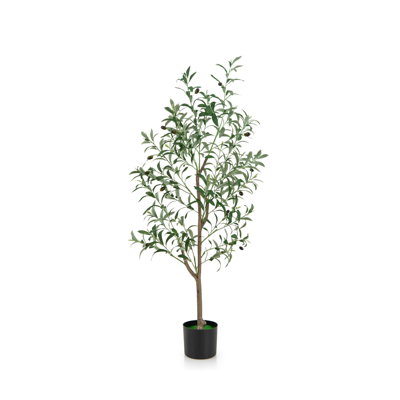 Kunstmatige Olijfbomen 130 cm Nep Potplanten met Fruit Realistische Groene Planten Moderne Plant Decoratie voor Thuis