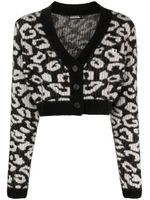 J.Lindeberg cardigan Mallory à motif en intarsia - Noir - thumbnail