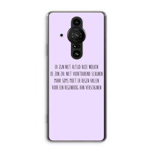 Regenboog: Sony Xperia Pro-I Transparant Hoesje
