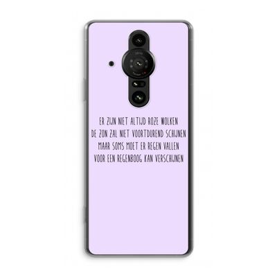 Regenboog: Sony Xperia Pro-I Transparant Hoesje