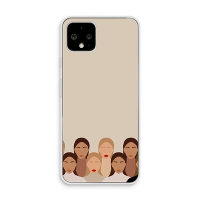Girls girls girls: Pixel 4 Transparant Hoesje