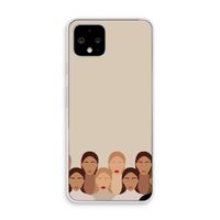 Girls girls girls: Pixel 4 Transparant Hoesje