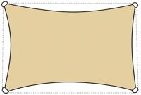 LIVARNO Schaduwdoek 300 x 200 cm (Beige)