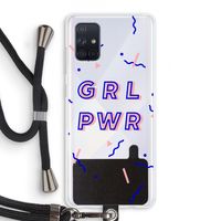 GRL PWR: Samsung Galaxy A71 Transparant Hoesje met koord