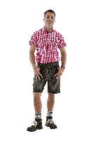 Tiroler blouse korte mouw