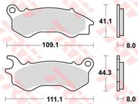 TRW Brake pad mcb 833 organic standard