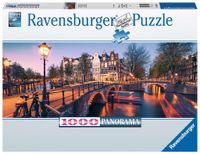 Ravensburger puzzel 1000 pcs Avond in Amsterdam - thumbnail