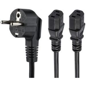 StarTech.com C13 voedingskabel Schuko CEE7 naar 2x C13 2 m