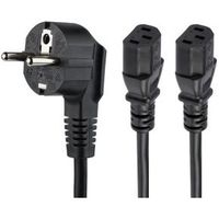 StarTech.com C13 voedingskabel Schuko CEE7 naar 2x C13 2 m